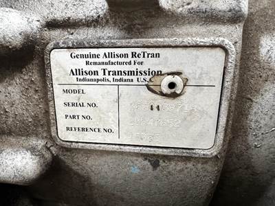 Allison C5500 Transmission for a GMC C5500