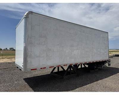 Used 2021 Brown 26' Van Body Truck Body with Waltco 3000 lb Liftgate