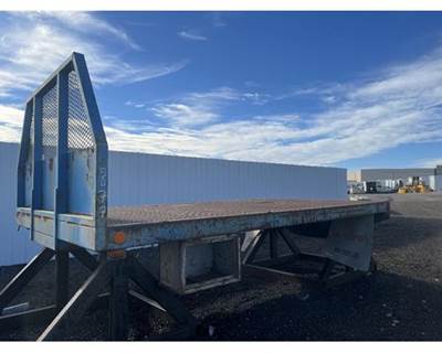 Used 14' x 102" Custom Flatbed Steel Plate Deck Truck Body