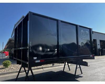 Used Godwin 12' Dump Bed Truck Body with Rear Barn Doors & Walk-Up Ramp