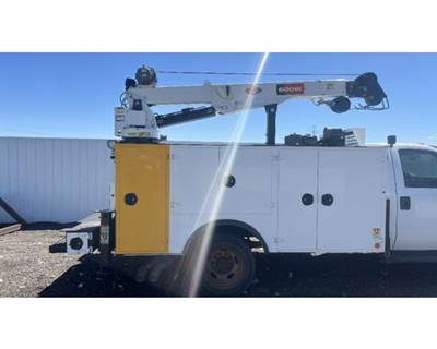 2016 IMT 11' Service Body w/ 6000 lb Crane for Ford F550 84" Cab Chassis