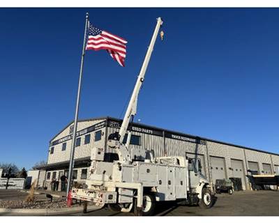 2013 Maintainer 13' Service Body with 10,000 lb Hydraulic Crane