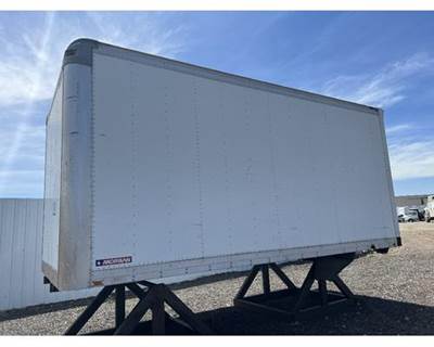 Used Morgan 18' Van Body 97"W x 99"H, Plywood Siding, Aluminum Roof