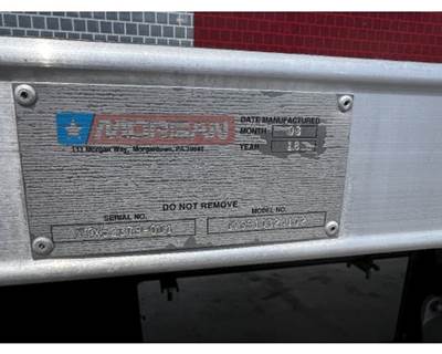 Morgan 24' x 102" x 103" Reefer Van Body w/ Maxon 4400 lb Rail Gate