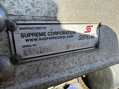 Supreme 16' Dry Van Body Truck Body