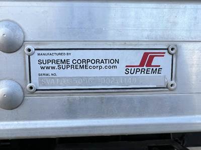 Supreme 18' Dry Van Body Truck Body