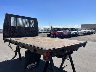 11' Dump Flatbed, Headache Rack Rub Rail, Electric Over Hydraulic Hoist, Quailty