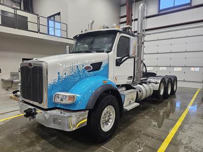 Peterbilt 567 Tri Axle Cab & Chassis Truck - Cummins, 600HP, 18 Speed Manual