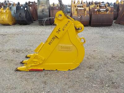 Teran 24" WIDE/ FITS PC120 PC128 PC138 / 60MM PINS Bucket