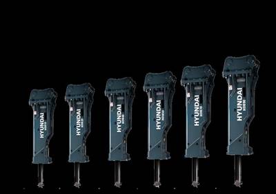 Hyundai R80-7, R80CR-9, R80CR-9A. 55MM PINS Hammer