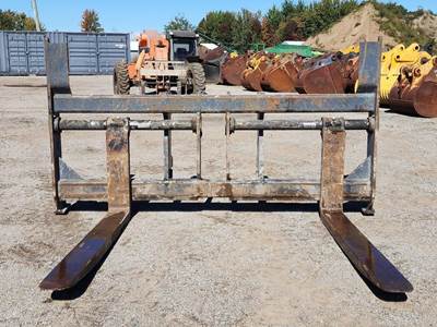 Paladin 418 HOOKUP 111" X 70" LONG Rotating Pallet Forks