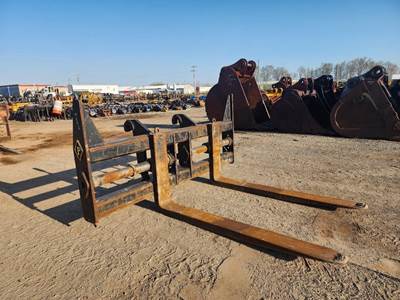 Pemberton 418 HOOKUP 98" X 70" LONG Rotating Pallet Forks