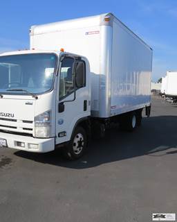 2015 Isuzu NPR HD Van Truck Body - Morgan 16 FT Dry Box Van with liftgate