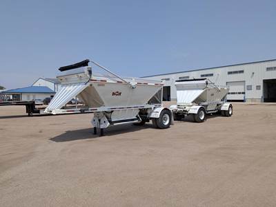 Gallegos Single Axle Steel Belly Dump Trailer - Spring, Fixed Axle