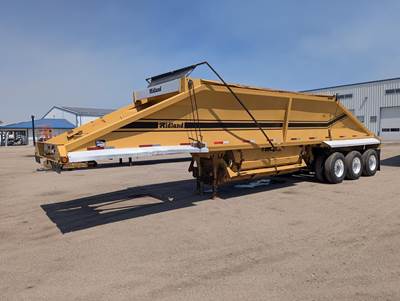 Midland 40x102 Tri Axle Steel Belly Dump Trailer - Spring, Fixed Axle