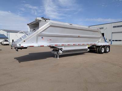 Travis 41x96 Tandem Axle Aluminum Belly Dump Trailer - Air Ride, Fixed Axle