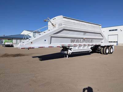 Travis 40x102 Tandem Axle Aluminum Belly Dump Trailer - Spring, Fixed Axle