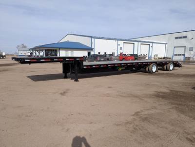 HARD CORE 53x102 Steel Drop Deck Trailer - Air Ride, Fixed Spread Axle