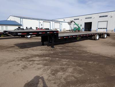 HARD CORE 53x102 Steel Drop Deck Trailer - Air Ride, Fixed Spread Axle