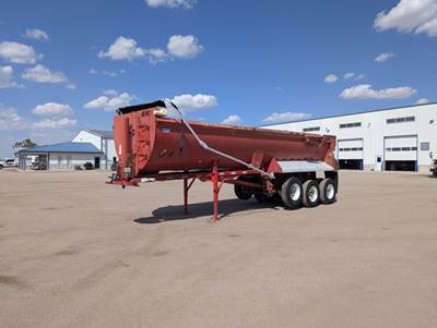Clement 31 ft Half Round End Dump Trailer - Tri Axle, Steel, Air Ride