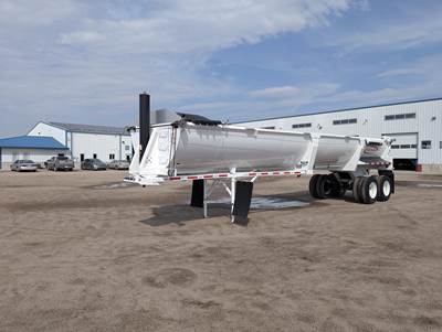DURA HAUL 38 ft Half Round End Dump Trailer - Tandem Axle, Steel, Spring