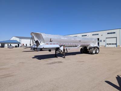 Everlite 40 ft Half Round End Dump Trailer - Tandem Axle, Aluminum, Air Ride