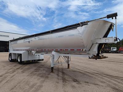 MAC 40 ft Half Round End Dump Trailer - Tandem Axle, Aluminum, Air Ride