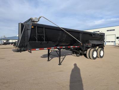 Travis 26 ft Half Round End Dump Trailer - Tandem Axle, Steel, Spring