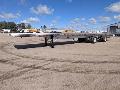 MAC 53x102 Aluminum Flatbed Trailer - Air Ride, Fixed Spread Axle
