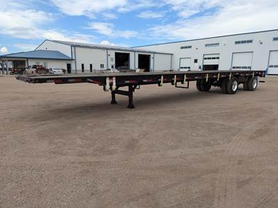 Overbilt 53x102 Steel Flatbed Trailer - Air Ride, Fixed Spread Axle