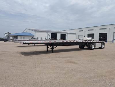 Transcraft 48x102 Steel Flatbed Trailer - Air Ride, Fixed Spread Axle