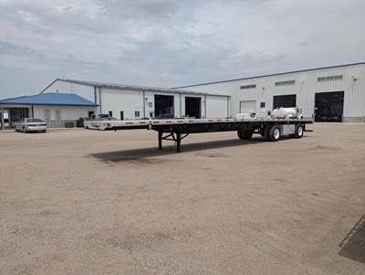 Transcraft 53x102 Steel Flatbed Trailer - Air Ride, Fixed Spread Axle