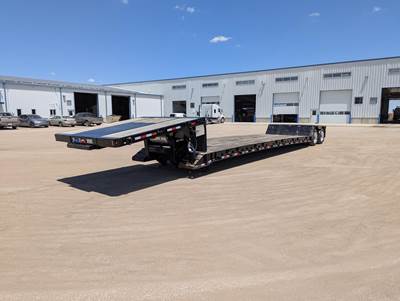 BWS 48x102 Tandem Axle Steel Lowboy Trailer - Air Ride, Fixed Axle