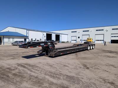 CHOICE 47x102 Tri Axle Steel Lowboy Trailer - Air Ride, Fixed Axle