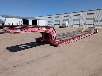 Etnyre 53x102 Tri Axle Steel Lowboy Trailer - Air Ride, Fixed Axle