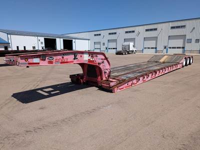 Etnyre 53x102 Tri Axle Steel Lowboy Trailer - Air Ride, Fixed Axle