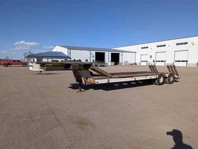 Hyster 34x95 Tandem Axle Steel Lowboy Trailer - Walking Beam, Fixed Axle