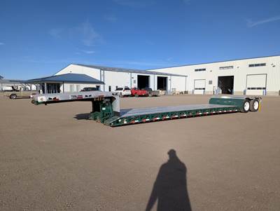 Trail King 48x102 Tandem Axle Lowboy Trailer - Air Ride, Fixed Axle