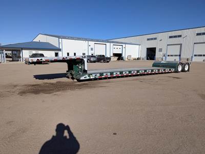 Trail King 48x102 Tandem Axle Steel Lowboy Trailer - Air Ride, Fixed Axle