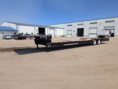 Trail King 48x108 Tandem Axle Steel Lowboy Trailer - Air Ride, Fixed Axle
