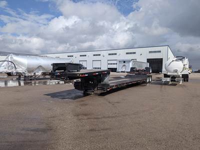 Trail King 48x102 Tri Axle Steel Lowboy Trailer - Air Ride, Fixed Axle
