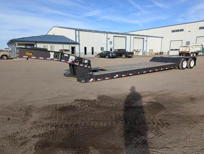 Witzco Challenger NGB-35 46x102 Tandem Axle Steel Lowboy Trailer - Spring, Fixed Axle