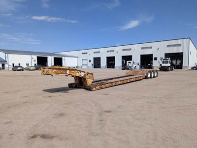Witzco Challenger NGB-50 52x102 Tri Axle Steel Lowboy Trailer - Spring, Fixed Axle