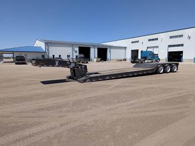 Witzco Challenger NGB-52 48x102 Tri Axle Steel Lowboy Trailer - Spring, Fixed Axle