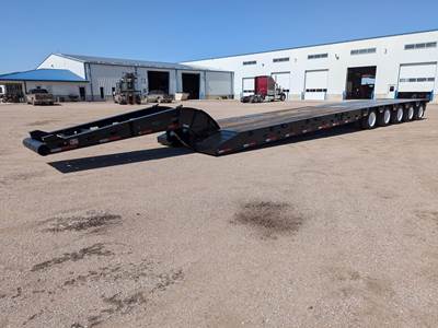 ADVANCED MFG 5 AXLE 65 TON DETACH NECK Oil Field Trailer