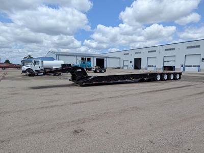 Dragon 60x108 Quad Axle Steel Oil Field Trailer - Air Ride, Fixed Axle