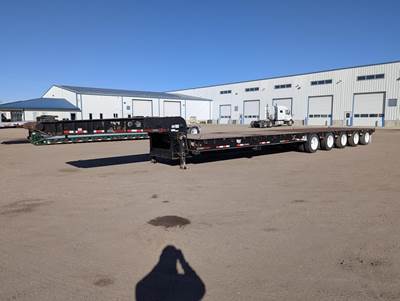 Wade 60x108 Five Axle Steel Oil Field Trailer - Air Ride, Fixed Axle
