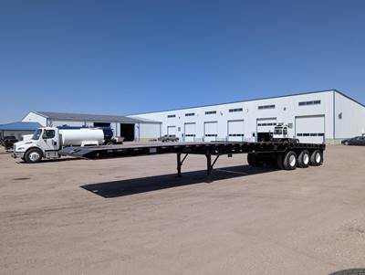 XL Specialized 49x102 Tri Axle Steel Oil Field Trailer - Air Ride, Fixed Axle