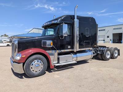 Freightliner Coronado 122 Sleeper Semi Truck - Mid Roof Sleeper, Detroit 500HP, 10 Speed Manual