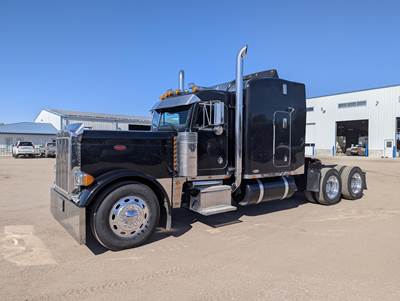 Peterbilt 379 Sleeper Semi Truck - Mid Roof Sleeper, Cummins 500HP, 18 Speed Manual
